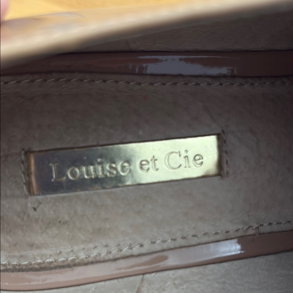 Louise Et Cie Women's Nude Patent Leather Oxfords "Adwin" Flats Size 9M/39 VGUC - Picture 10 of 14